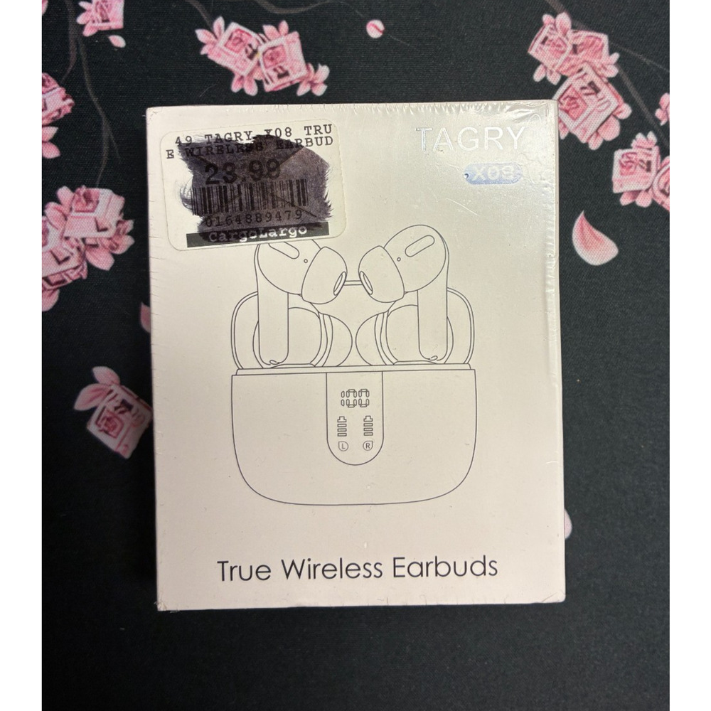 Tagry X08 True Wireless Earbuds with Smart Control & LED Power Display *PINK*